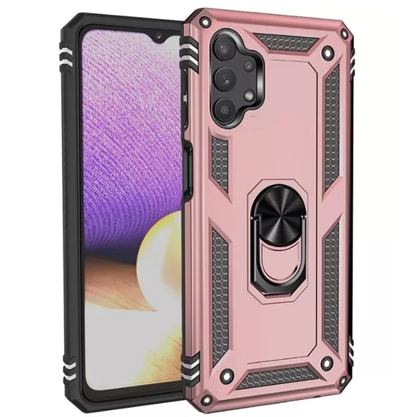 Gpack Samsung Galaxy A32 4G Kılıf Vega Tank Koruma Standlı Yüzüklü Mıknatıslı ürün görseli 1
