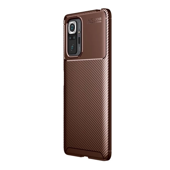 Gpack Xiaomi Redmi Note 10 Pro Max Kılıf Negro Karbon Dizayn SilikonNano Glass ürün görseli 1