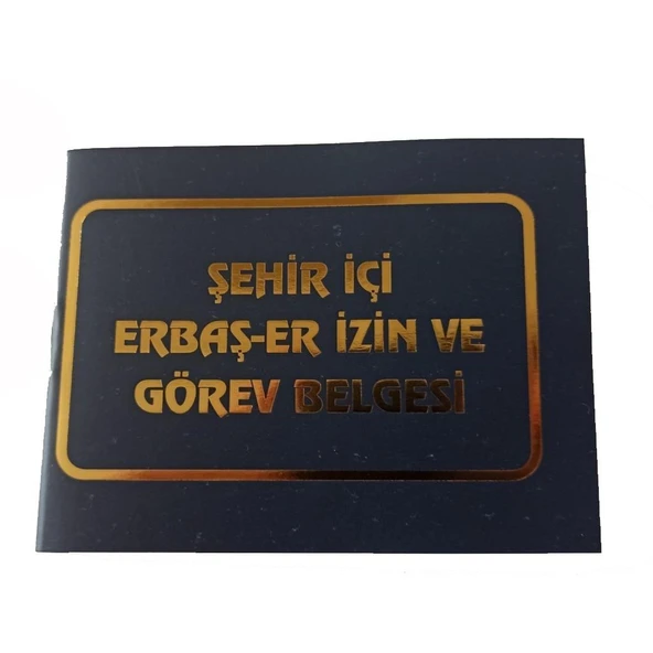 Single Sword Erbaş ve Er İzin ve Görev Belgesi - Çarşı İzin Belgesi ürün görseli 1