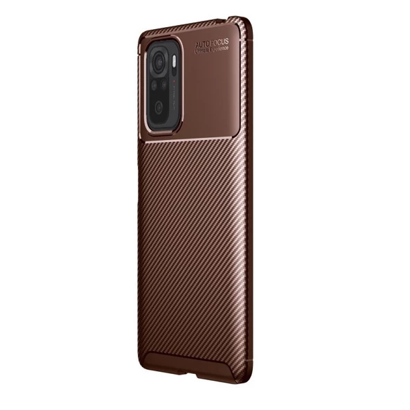 Gpack Xiaomi Redmi Note 10S Kılıf Negro Karbon Dizayn SilikonNano Glass ürün görseli 1