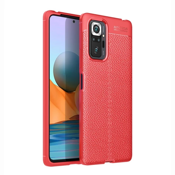 Gpack Xiaomi Redmi Note 10 Pro Max Kılıf Niss Silikon Deri GörünümlüNano Glass ürün görseli 1