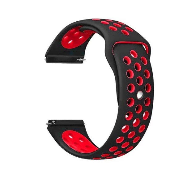 Gpack Ticwatch GTH Kordon Delikli Çift Renk Silikon - Resim 3