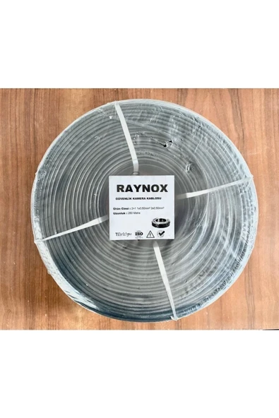 2+1 2x0.50mm Dış Ortam 250 Metre Cctv Güvenlik Kamera Kablosu Raynox ürün görseli 1