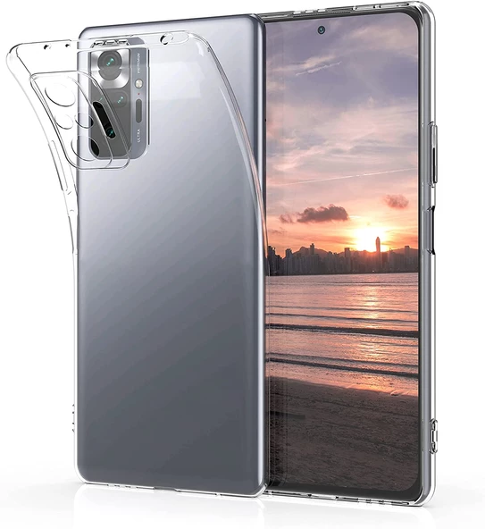 Gpack Xiaomi Redmi Note 10 Kılıf Kamera Korumalı  Silikon  Nano Glass Renksiz ürün görseli 1