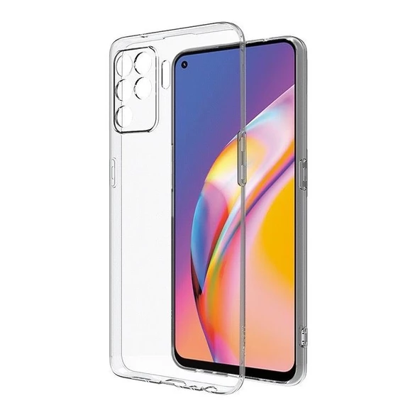 Gpack Oppo Reno 5 Lite Kılıf Kamera Korumalı  Silikon Renksiz ürün görseli 1