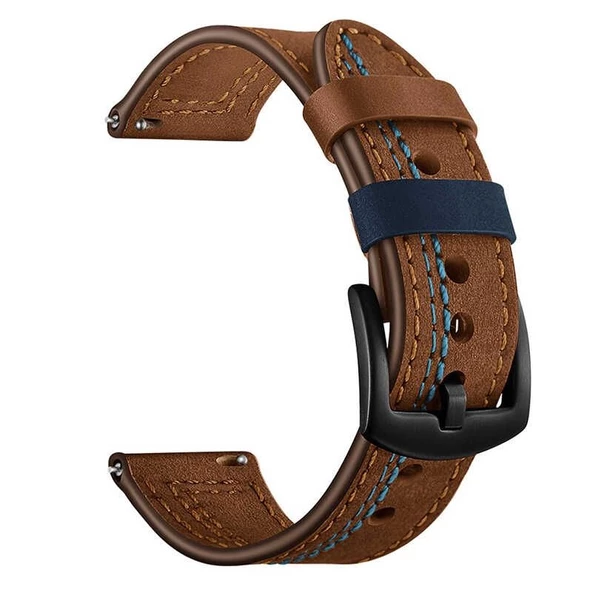 Gpack Huawei Watch 3 Classic Kordon Nubuk Deri Görünüm Dikişli KRD 19 ürün görseli 1