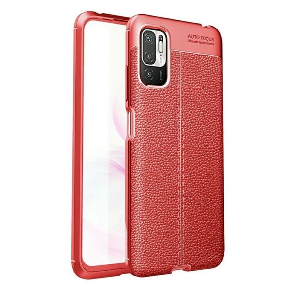 Gpack Xiaomi Redmi Note 10 5G Kılıf Niss Silikon Deri GörünümlüNano Glass ürün görseli 1