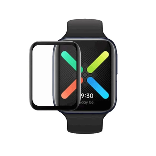 Gpack Oppo Watch 46 mm ppma Ekran Koruma Siyah ürün görseli 1