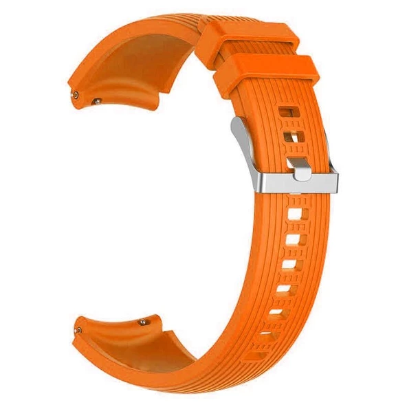 Gpack Amazfit Bip U Kordon Silikon Kançalı Ayarlanabilir KRD 18 Turuncu ürün görseli 1