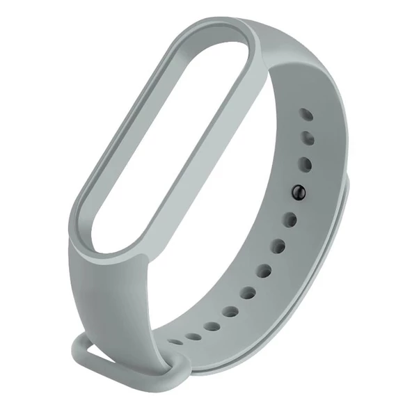 Gpack Xiaomi Mi Band 5 Kordon Silikon Kordon Renkli Gri ürün görseli 1
