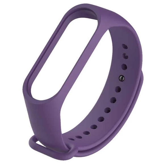 Gpack Xiaomi Mi Band 5 Kordon Silikon Kordon Renkli Mor ürün görseli 1