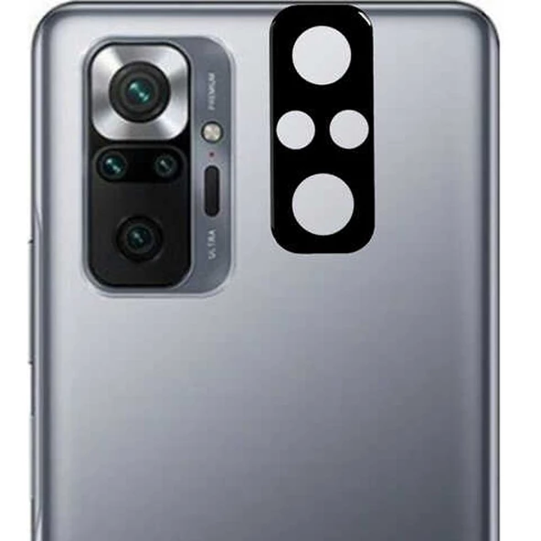 Gpack Xiaomi Redmi Note 10 Pro Kamera Lens Koruyucu Cam Siyah ürün görseli 1