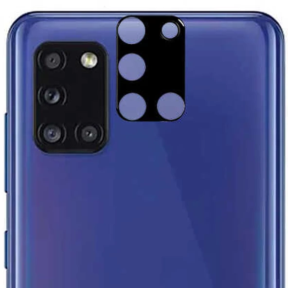 Gpack Samsung Galaxy A31 Kamera Lens Koruyucu Cam Siyah ürün görseli 1