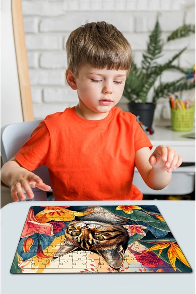 kutuTR Ahşap Puzzle 30x40 cm Ebadında 120 parça M2 ürün görseli 1