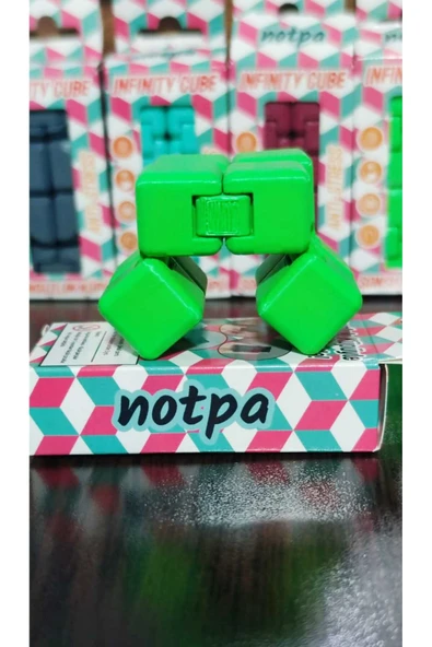 kutuTR Sonsuz Küp Stres Atma Küpü Stres Küpü(Infinity Cube) yeşil ürün görseli 1
