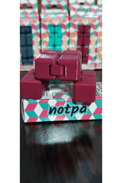 kutuTR Sonsuz Küp Stres Atma Küpü Stres Küpü(Infinity Cube) kırmızı ürün görseli 1