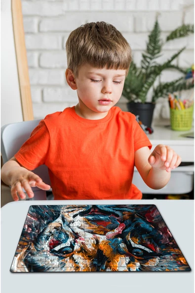 kutuTR Ahşap Puzzle 30x40 cm Ebadında 120 parça M8 ürün görseli 1