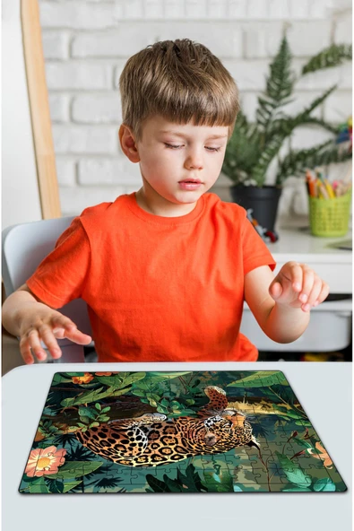 kutuTR Ahşap Puzzle 30x40 cm Ebadında 120 parça M5 ürün görseli 1