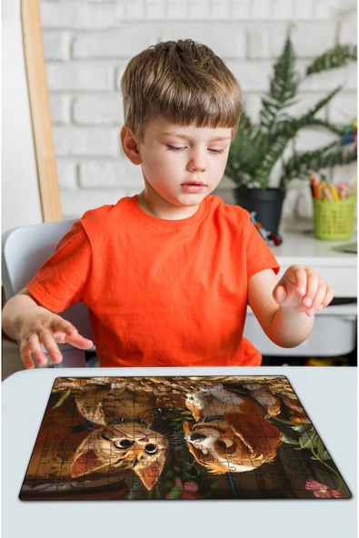 kutuTR Ahşap Puzzle 30x40 cm Ebadında 120 parça M9 ürün görseli 1