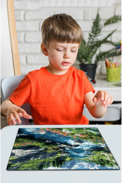 kutuTR Ahşap Puzzle 30x40 cm Ebadında 120 parça M7 ürün görseli 1