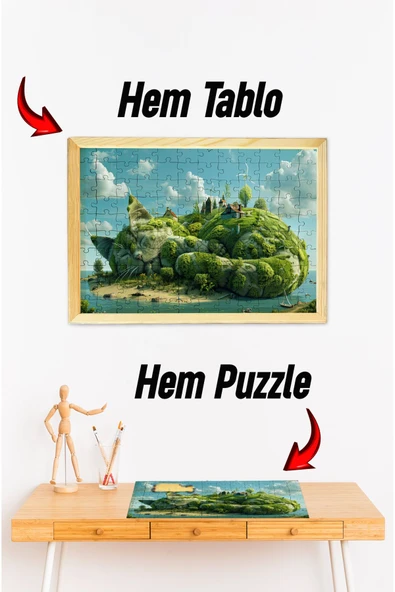 kutuTR Ahşap Çerçeveli Puzzle - Tablo HTHP - 007 ürün görseli 1