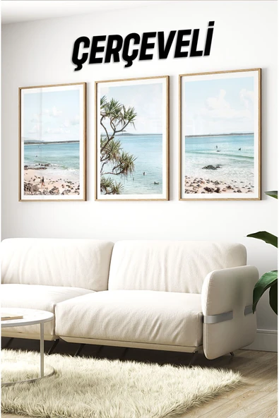 kutuTR Ahşap Çerçeveli Mdf Tablo Seti Matisse, Bohem, Kusama Salon Ve Oturma Odası İçin ÇT3066 ürün görseli 1