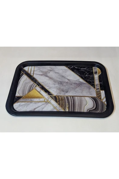 Notpa Desenli Sunum Tepsisi 30x20 cm Plastik ürün görseli 1