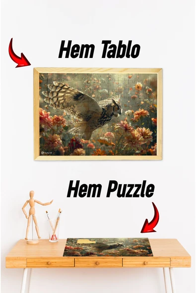 kutuTR Ahşap Çerçeveli Puzzle - Tablo HTHP - 011 ürün görseli 1