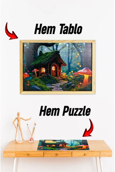 kutuTR Ahşap Çerçeveli Puzzle - Tablo HTHP - 001 ürün görseli 1