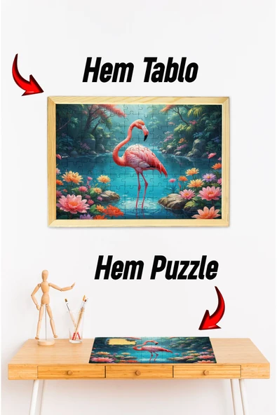 kutuTR Ahşap Çerçeveli Puzzle - Tablo HTHP - 008 ürün görseli 1