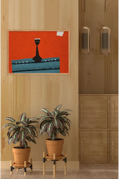 kutuTR Ahşap Çerçeveli Mdf Tek Tablo Abstract Yüz Modeli Tablo (KENDİ TABLO SETİNİZİ OLUŞTURACAĞINIZ LİSTE) ürün görseli 1