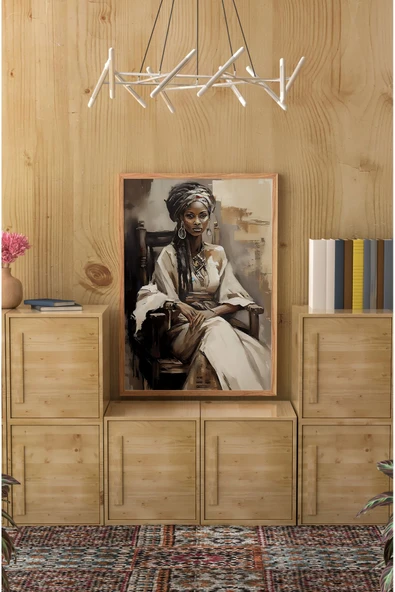 kutuTR Ahşap Çerçeveli Mdf Tek Tablo Afrika Dekoru Tablo (KENDİ TABLO SETİNİZİ OLUŞTURACAĞINIZ LİSTE) ürün görseli 1