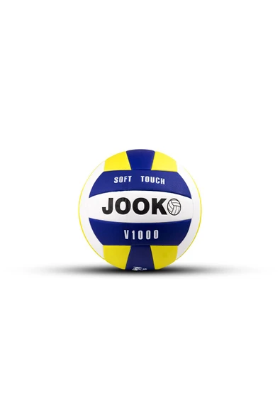 kutuTR Voleybol Topu Soft Touch Yapıştırma Yumuşak Yüzey 18 Panel 5 Numara Sarı-lacivert V1000 Pompa Hediye ürün görseli 1