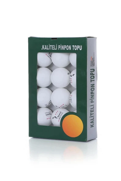 kutuTR Yüksek Kalite 12 Adet 3 Yıldız Ping pong Topu Sekme Garantili +40 Gazlı Masa Tenisi Topu Pinpon Top ürün görseli 1