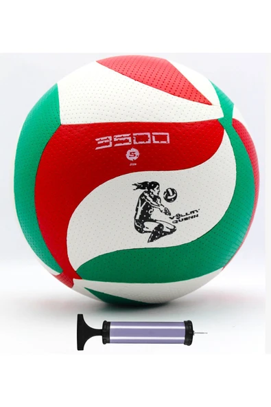 kutuTR Volley Quenn Voleybol Topu Soft Touch Yapıştırma Yumuşak 5 Numara 260 gr Pompa Hediyeli ürün görseli 1