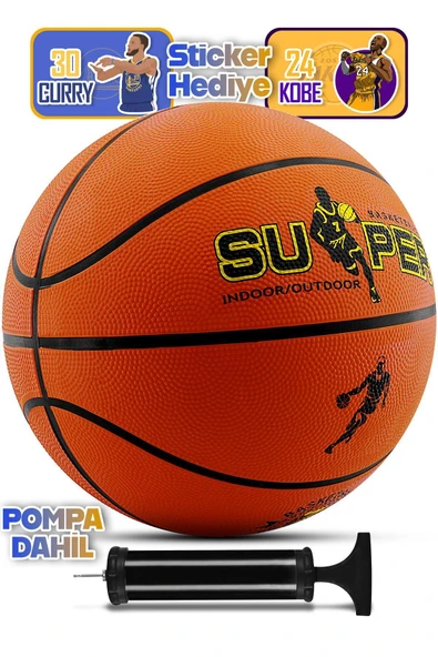 kutuTR Orijinal Basketbol Topu Iç Dış Mekan Pompa Hediyeli 7 Numara Turuncu ürün görseli 1