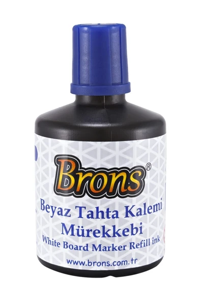 Brons Beyaz Tahta Kalemi Mürekkebi 30 Cc. Mavi 106203 ürün görseli 1