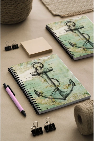 kutuTR Gemici Desen Ahşap Mdf Kapaklı 100 Yaprak Çizgili 15x21 Vip Modelist Defter 80gr/m2 Ç523 ürün görseli 1