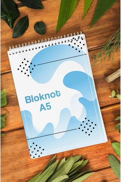 kutuTR Ahşap Mdf Kapaklı 80 Yaprak Çizgili 14x21 Vip Bloknot 70 gr m2 Ç-OB25 ürün görseli 1