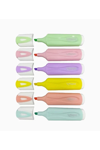 Maped Fosforlu Kalem Pastel Renk 6 Lı 742558 ürün görseli 1