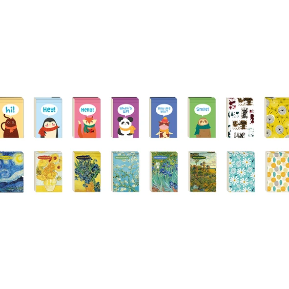 Lilamor Bloknot Minik Mutlu Mini 5x7,5 110 Syf.108 LÜ ürün görseli 1