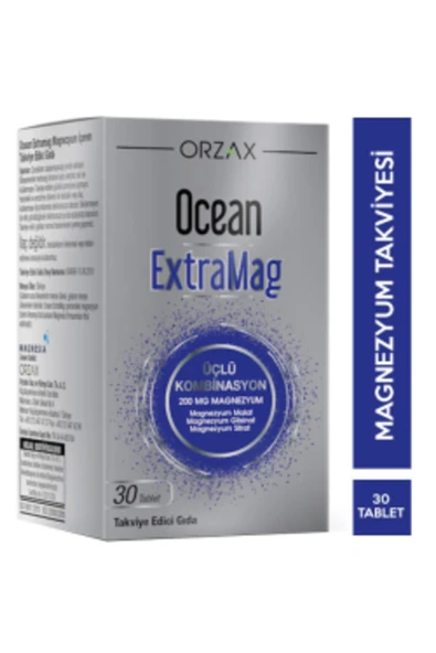 ORZAX Ocean Extramag 30 Tablet Magnezyum Takviyesi ürün görseli 1