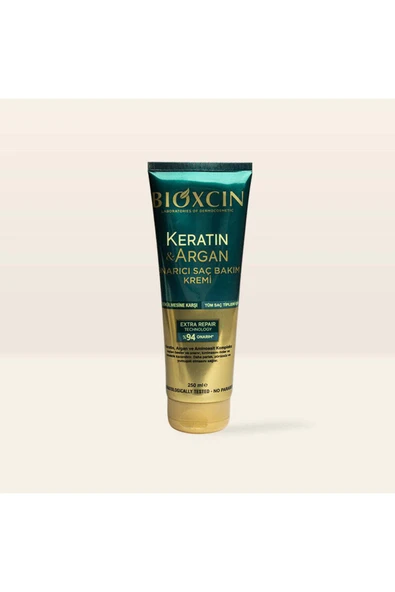 Bioxcin Keratin Argan Onarıcı Saç Bakım Kremi 250 Ml Yıpranmış Hasar Görmüş Saçlar ürün görseli 1