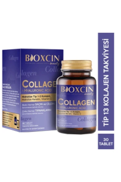 BİOXCİN Beauty Collagen 30 Tablet - Tip1 Tip 3 Hidrolize Kolajen ürün görseli 1