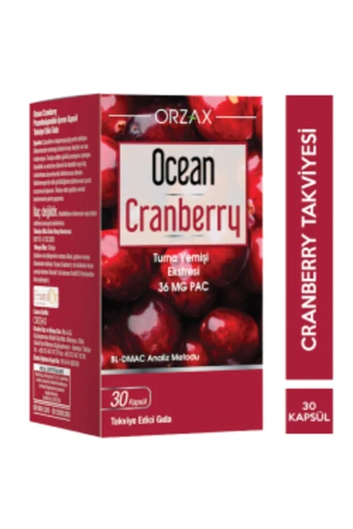 ORZAX Ocean Cranberry Turna Yemişi Ekstresi 30 Tablet ürün görseli 1