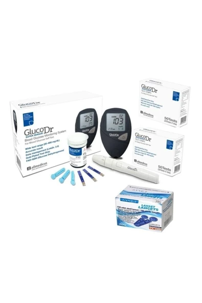 GLUCO DR Glucodr Seker Ölçüm Cihazı 100 Adet Strip ürün görseli 1