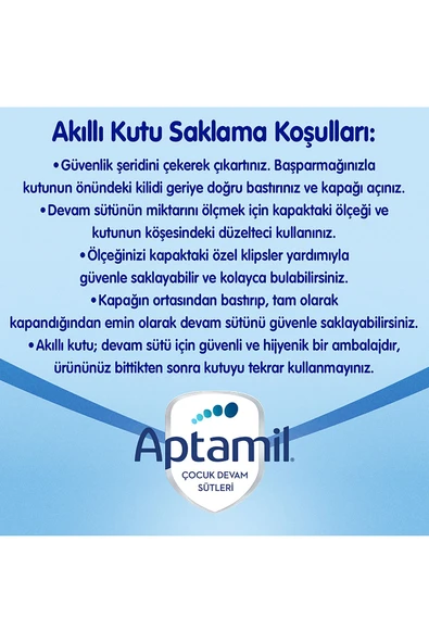 APTAMİL 3 Devam Sütü 350 G 9-12 Ay Akıllı Kutu - Resim 6