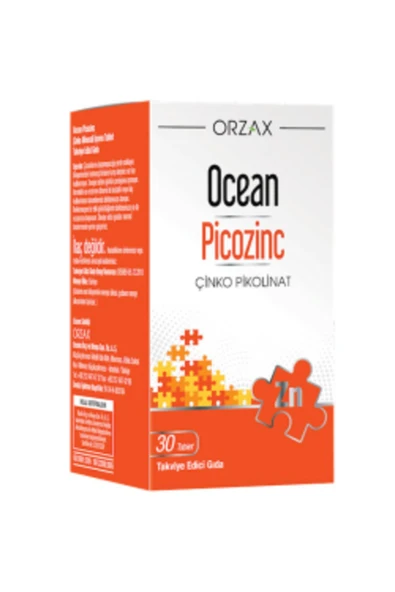 ORZAX Ocean Picozinc 30 Tablet ürün görseli 1