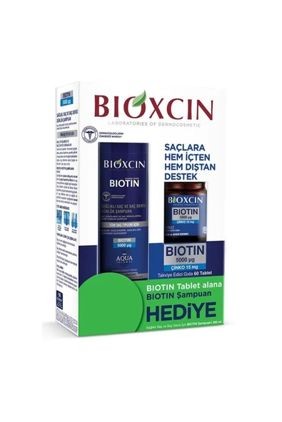 BİOXİN Bioxcin Biotin 5000 mg Çinko 15 mg Alana Biotin Şampuan 300 ml ürün görseli 1
