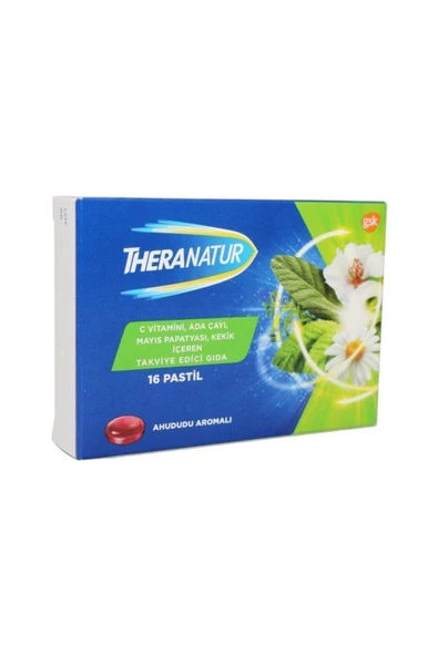 GSK Theranatur Ahududu Aromalı Pastil 16 Adet ürün görseli 1
